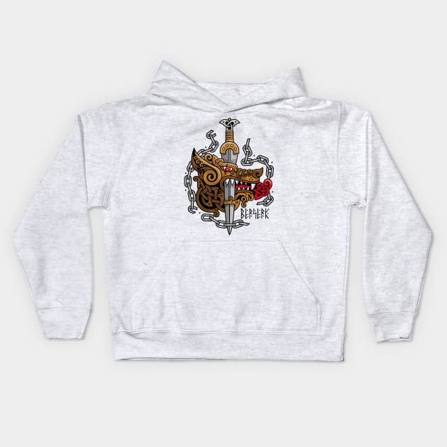 Viking Metal - Celtic Dragon and Sword Kids Hoodie by VikingMetalMerch